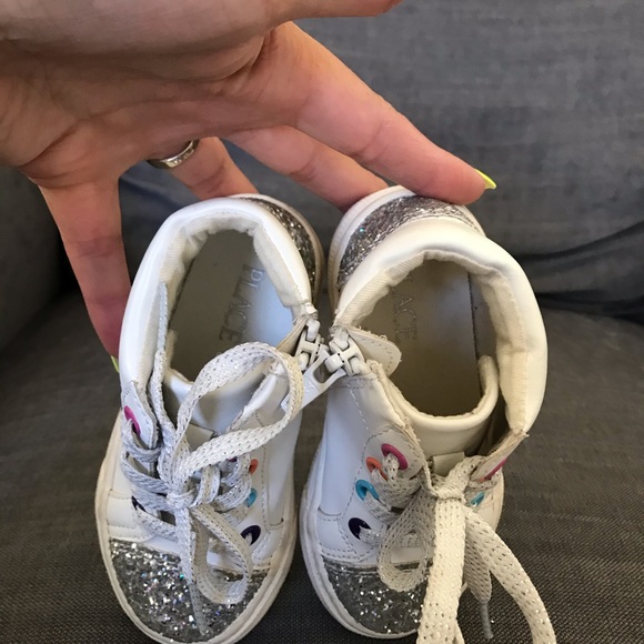 Rainbow sequence and glitter toe shoes - Picture 4 of 4